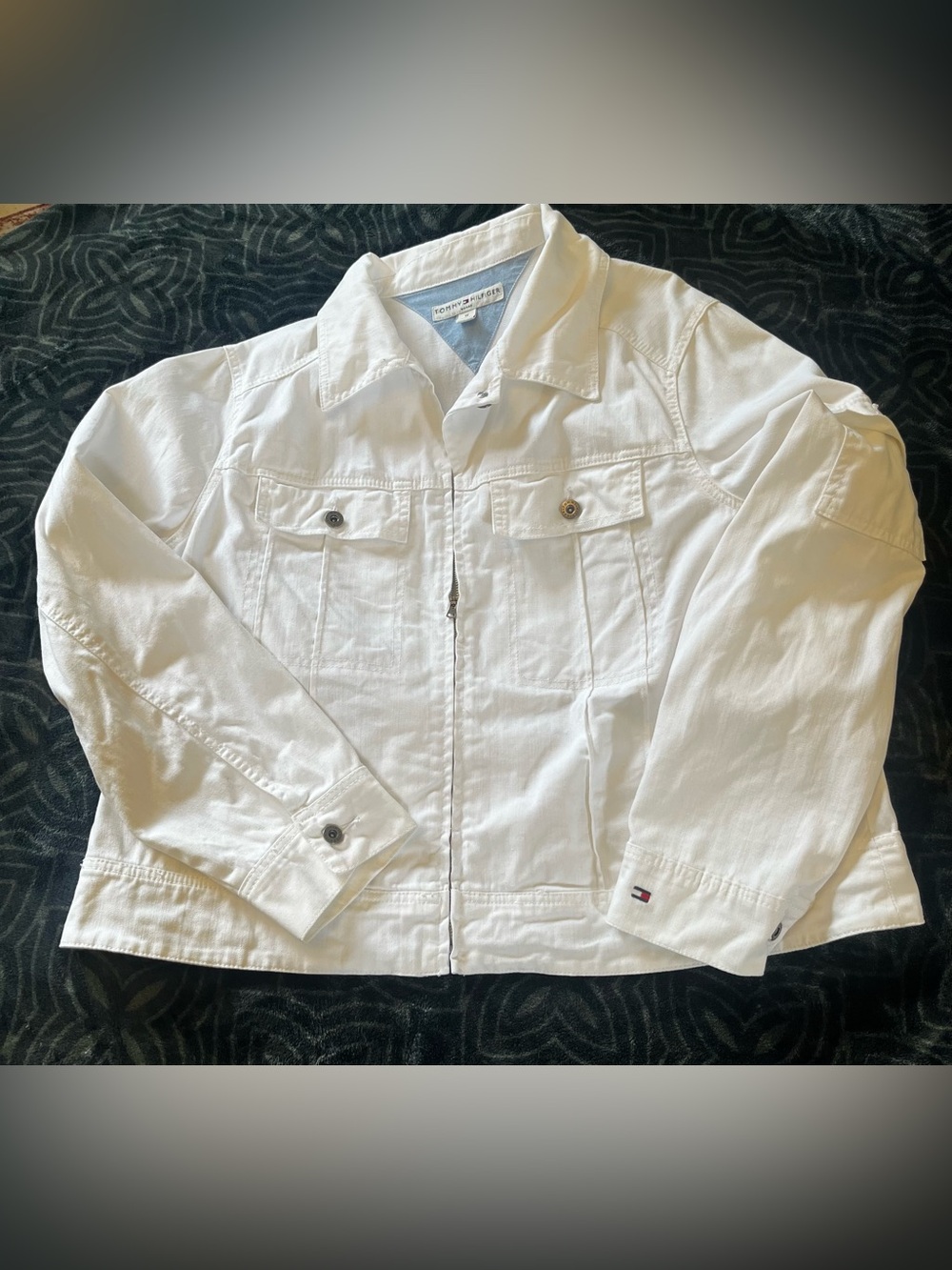 Tommy Hilfiger Woman White Denim Jacket